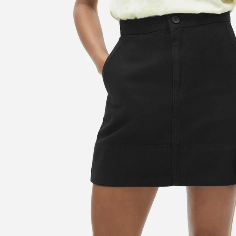 Everlane Canvas Stamp Skirt